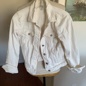 J. Crew white Jean Jacket, perfect for spring